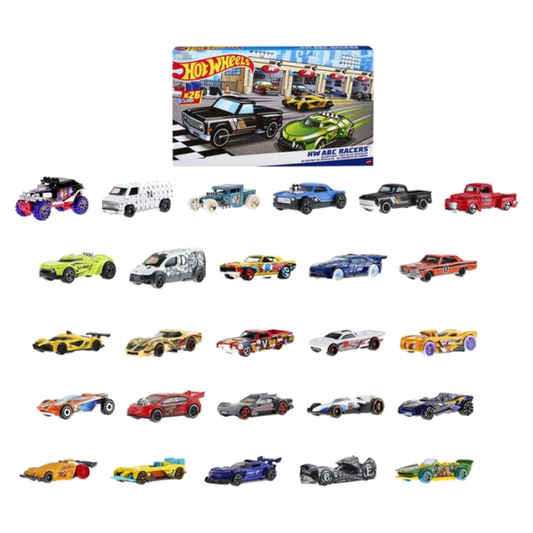 ABC Racers, set van 26 speelgoedauto's