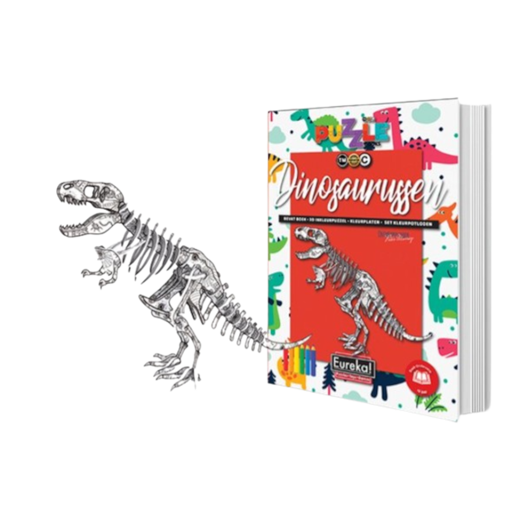 3D Kleurboek Dinosaurussen